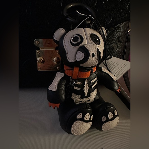 Coach Halloween Skeleton Bear Bag Charm - Picture 8 of 9